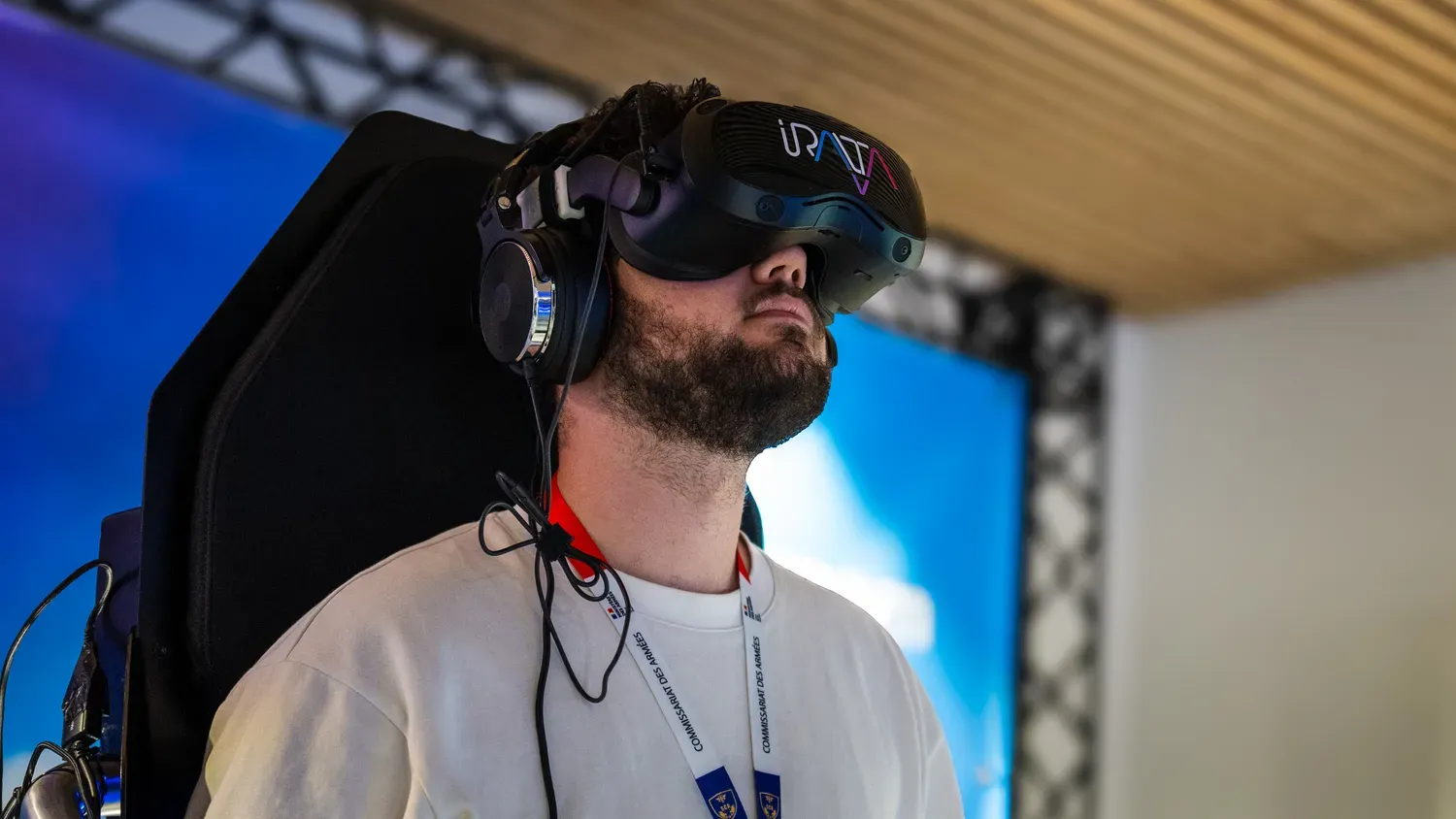 Photographie de portrait en casque VR.