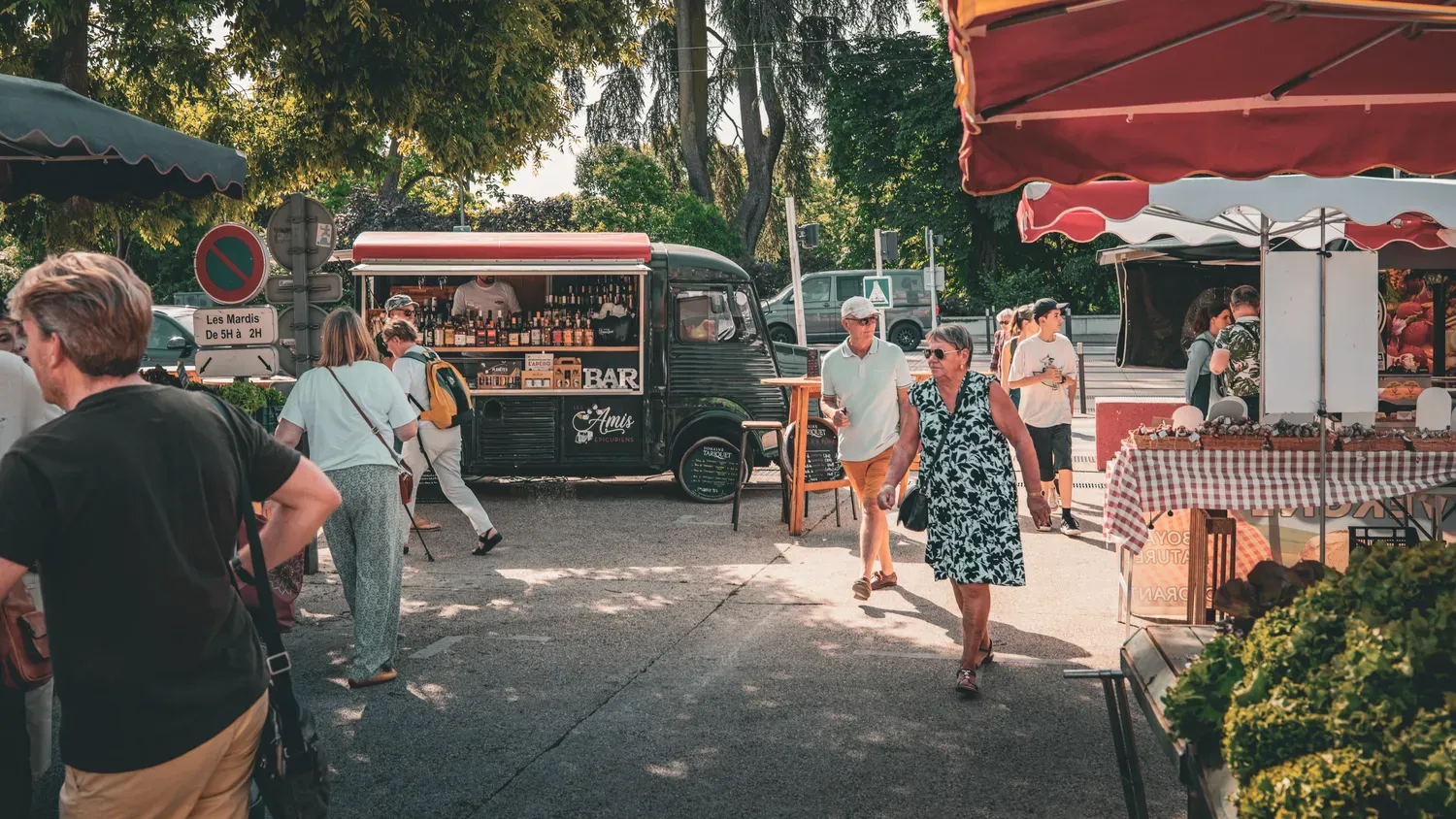 Photographie de allée du marché.