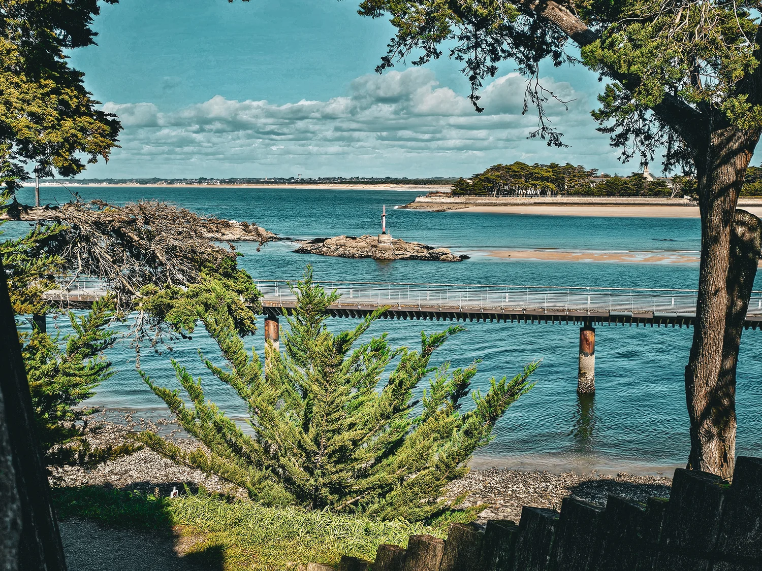 Vue sur le Traict du Croisic  - Cadran solaire (Le Croisic)