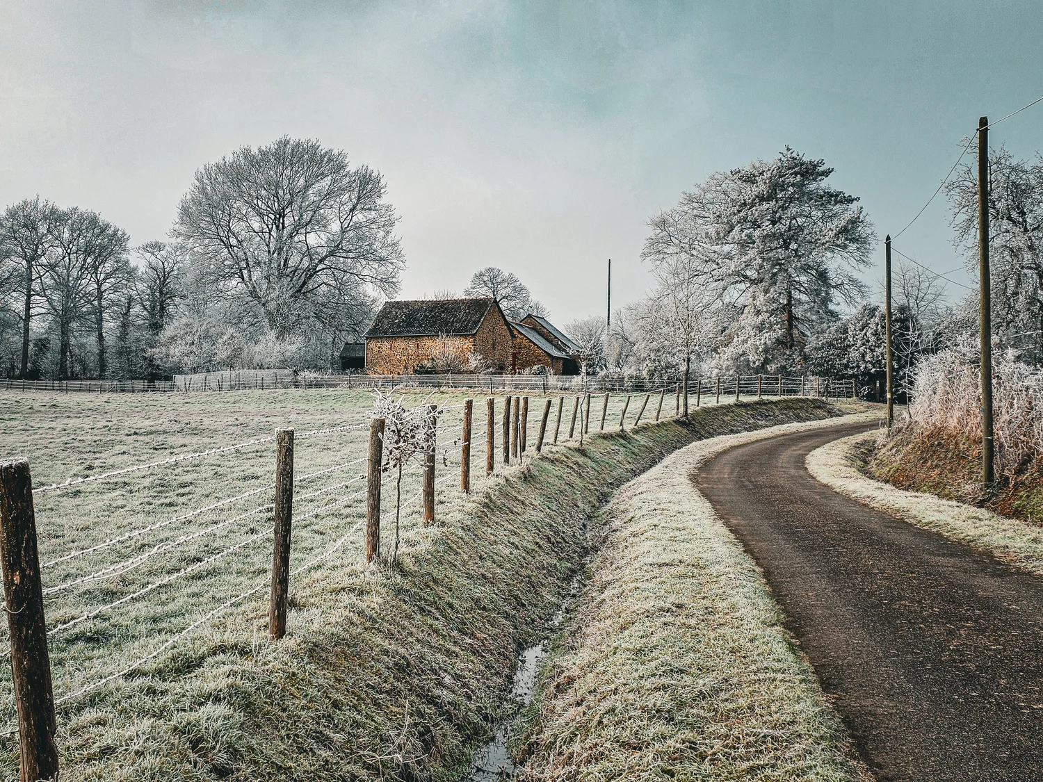 L'hiver en campagne - (Le Pertre)