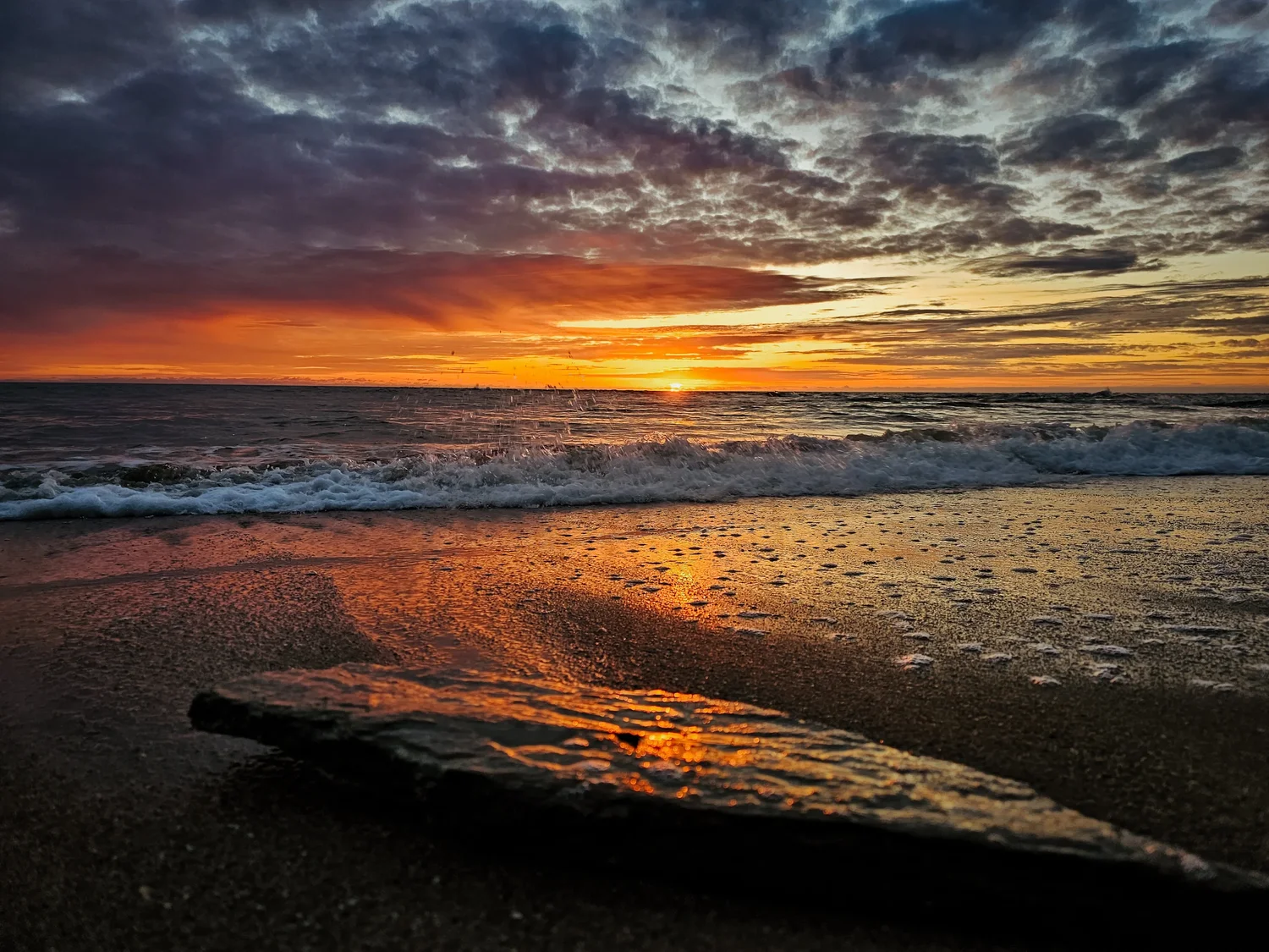 Coucher de soleil - Plage de Loscolo (Pénestin)