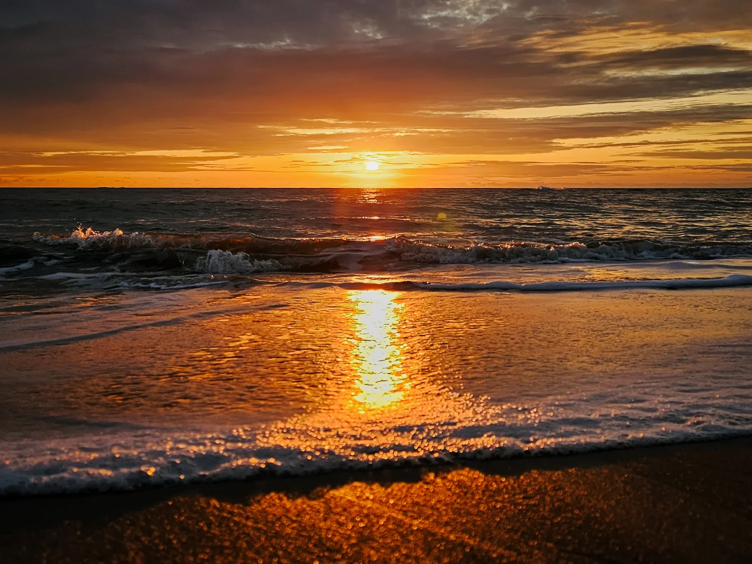 Coucher de soleil - Plage de Loscolo (Pénestin)