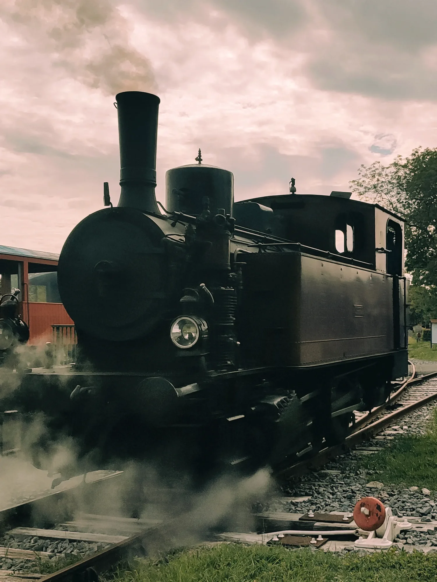 La locomotive de face - Train des Mouettes (La Tremblade)