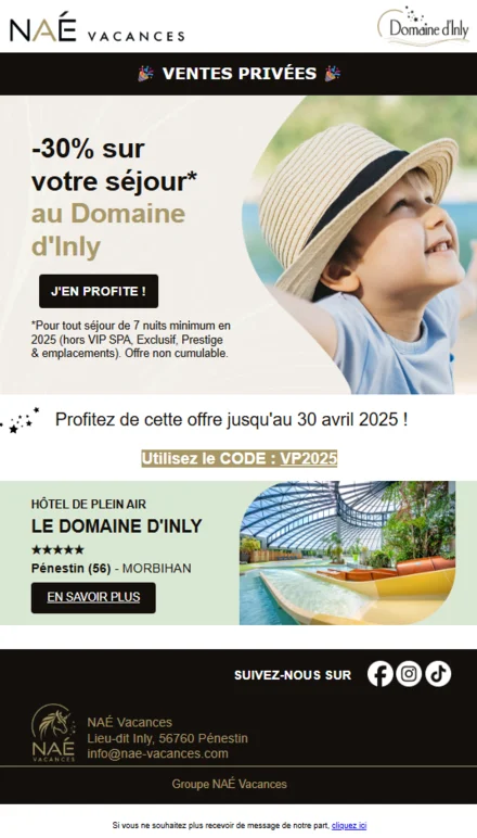 Ventes privées Domaine d'Inly (2025)